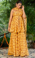 SAKHI YELLOW SHARARA SET