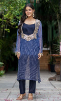 NEEL NOOR LEHERIYA KURTA SET