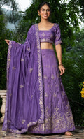 AESTHETIC PURPLE LEHENGA SET