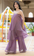 MEESHA PURPLE TISSUE CO-ORD SET