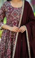 ZAR ROUGE COTTON ANARKALI SET