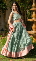 GUL PISTA LEHENGA SET