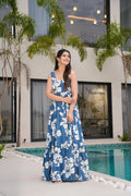 OCEAN DRIFT BLUE MAXI DRESS