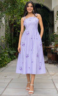 ORCHID STRIPED COTTON DRESS