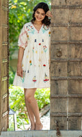 VALLEY WHITE COTTON DRESS