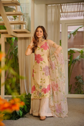 ZANSHI FLORAL HEAVY WEDDING KURTA SET