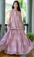 PASTEL MAUVE COTTON SKIRT SET