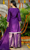 Jasmin Purple Sharara set
