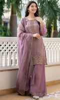 AVELINE PURPLE EMBRODIERED SUIT SET