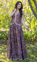 PAISLEY PEPLUM SKIRT SET