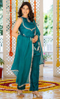 PEAHEN TEAL BLUE SUIT SET