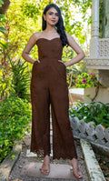 COCOA BLOOM SCHIFFLI JUMPSUIT