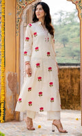 SEOUL PINK LOTUS KURTA CO ORD SET