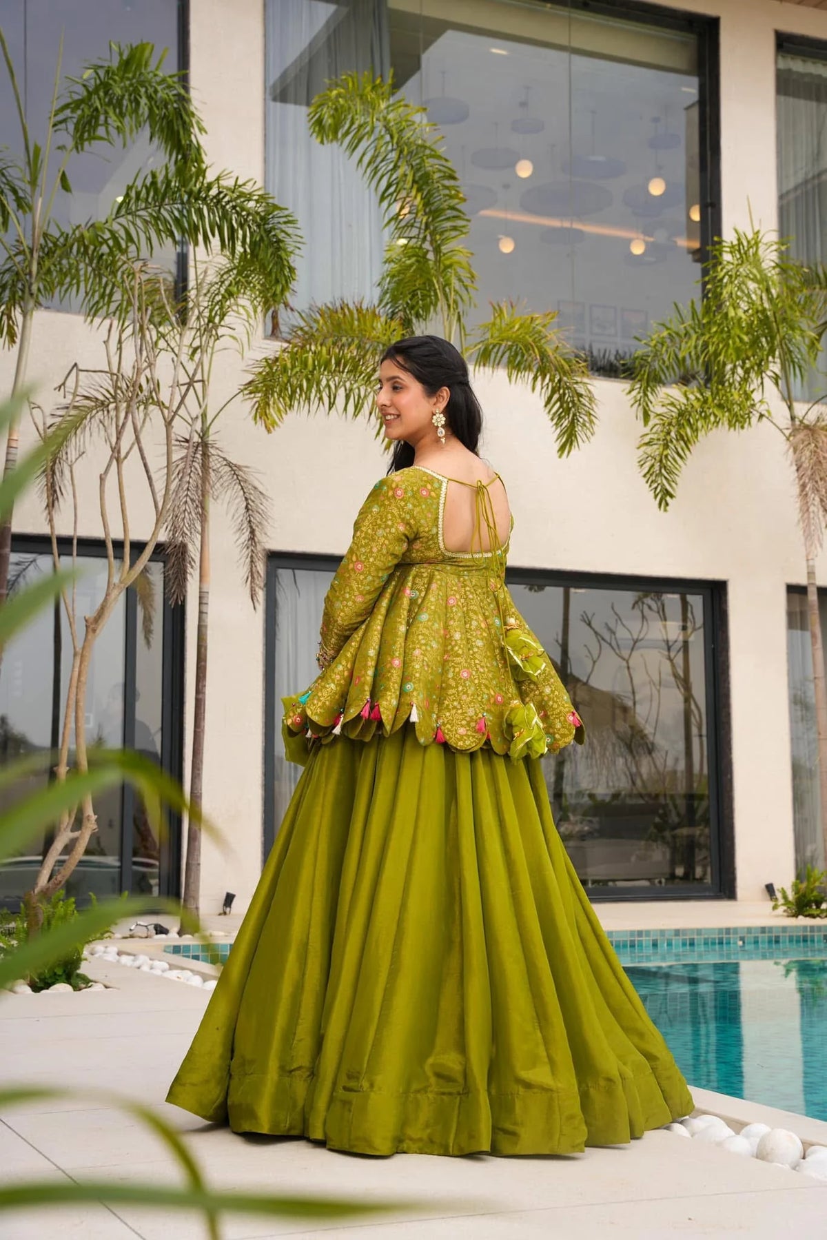NARGIS FIZA GREEN KURTA SET