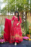 VASNAVI VINTAGE ANARKALI SUIT SET
