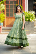 DARK GREEN CHECKS MAXI