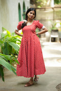 RED CHECKS BASQUE MIDI