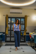 CHARVI - BLUE & WHITE TOP