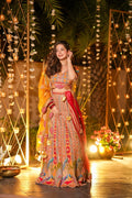 NAQOOSH GRACE HEAVY EMBROIDERED LEHENGA SET