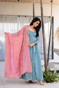 Dahar Aqua Anarkali Suit