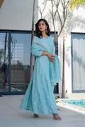 Mahira Blue Anarkali Set