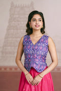 VIOLET IKAT TOP PINK BUTTA SKIRT