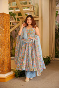 PREET COTTON ANARKALI SUIT SET