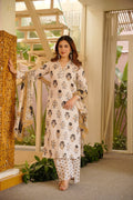 KUSHA PRINTED COTTON KURTA SET