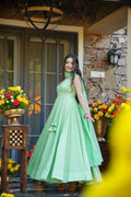 CAMEO GREEN COTTON MAXI SET