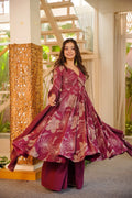 Saavani Rayon Anarkali Suit Set
