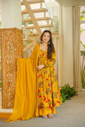 IKSHITA MUSTARD ANARKALI SUIT SET