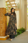 JIVAANSHIKA BLACK ANARKALI SUIT SET