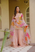 ESHAAL PINK WEDDING WEAR KURTA SET
