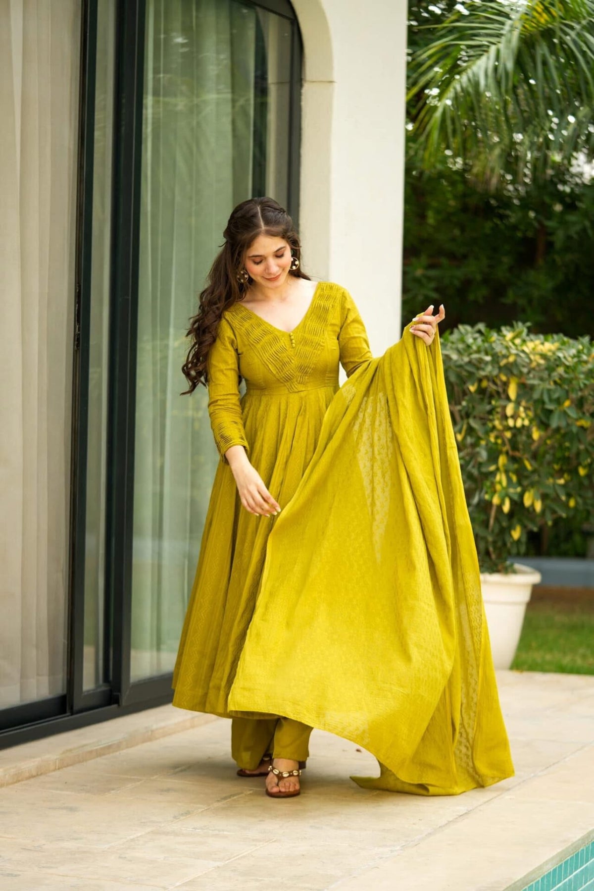 Kairavi mustard suit set