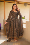 SAMHIRA COTTON ANARKALI SUIT SET