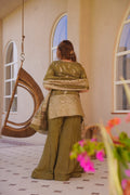 GREEVALIYA GREEN STRAIGHT KURTA SET