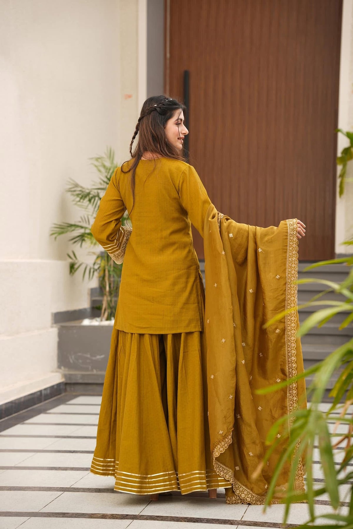 New Rustic elegance short kurta set