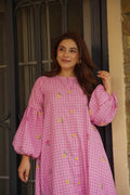 ROSELLE STATEMENT COTTON MAXI DRESS