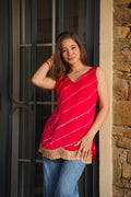 LAYA LEHER SLEEVELESS CREPE SILK TOP