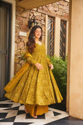 NAIRIKA COTTON ANARKALI SUIT SET