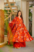 MIRAYA BRIGHT COTTON ANARKALI SUIT SET