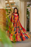 UTTARA MULTICOLOUR COTTON MAXI SET