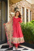 SHARVARI KOTA DORIA ANARKALI SUIT SET
