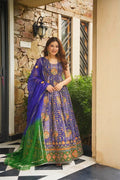LASHKARA PURPLE HEAVY EMBROIDERED MAXI SET