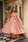 AAVINYA ANGRAKHA COTTON ANARKALI SUIT SET