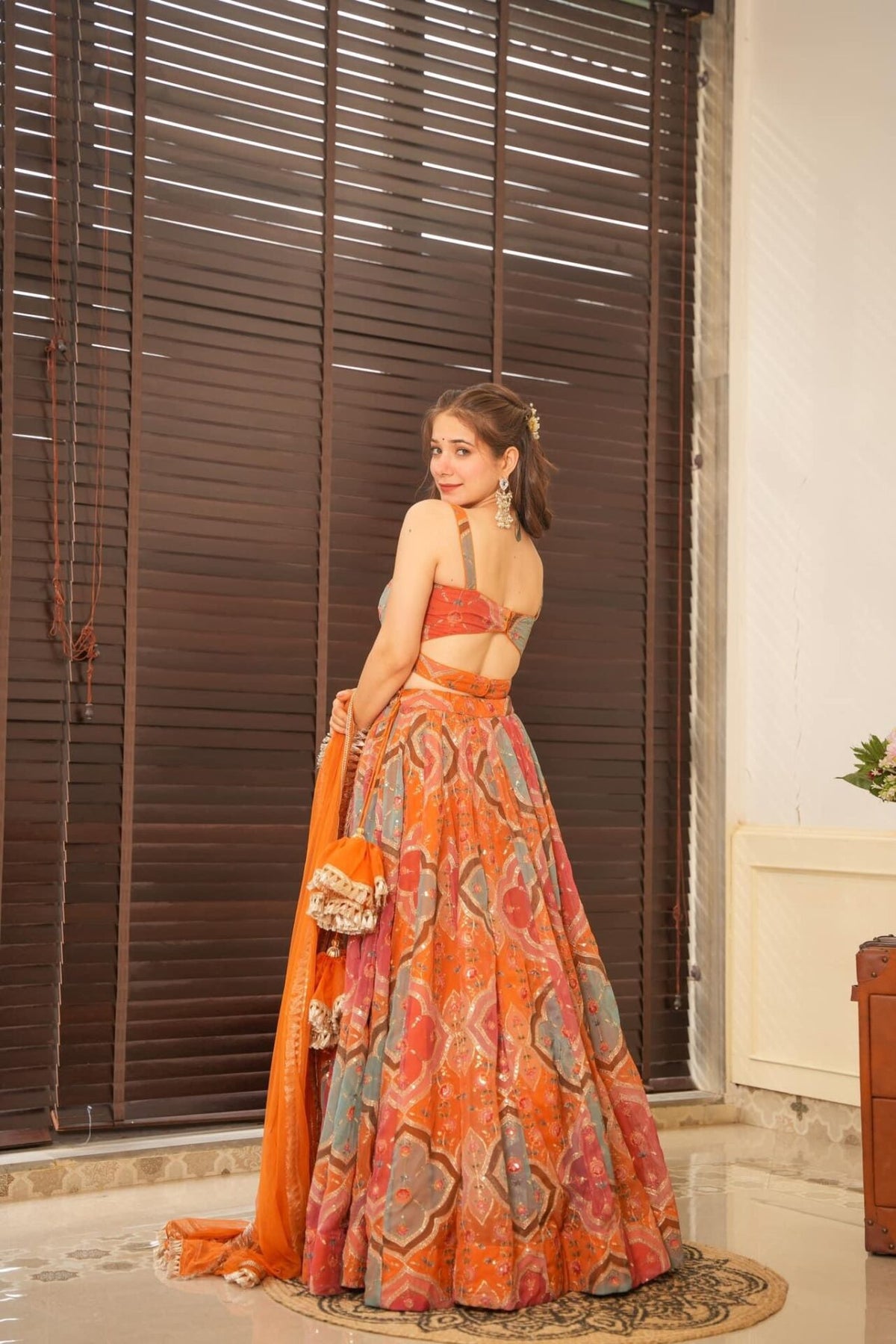 Sangiri embroidered lehenga set