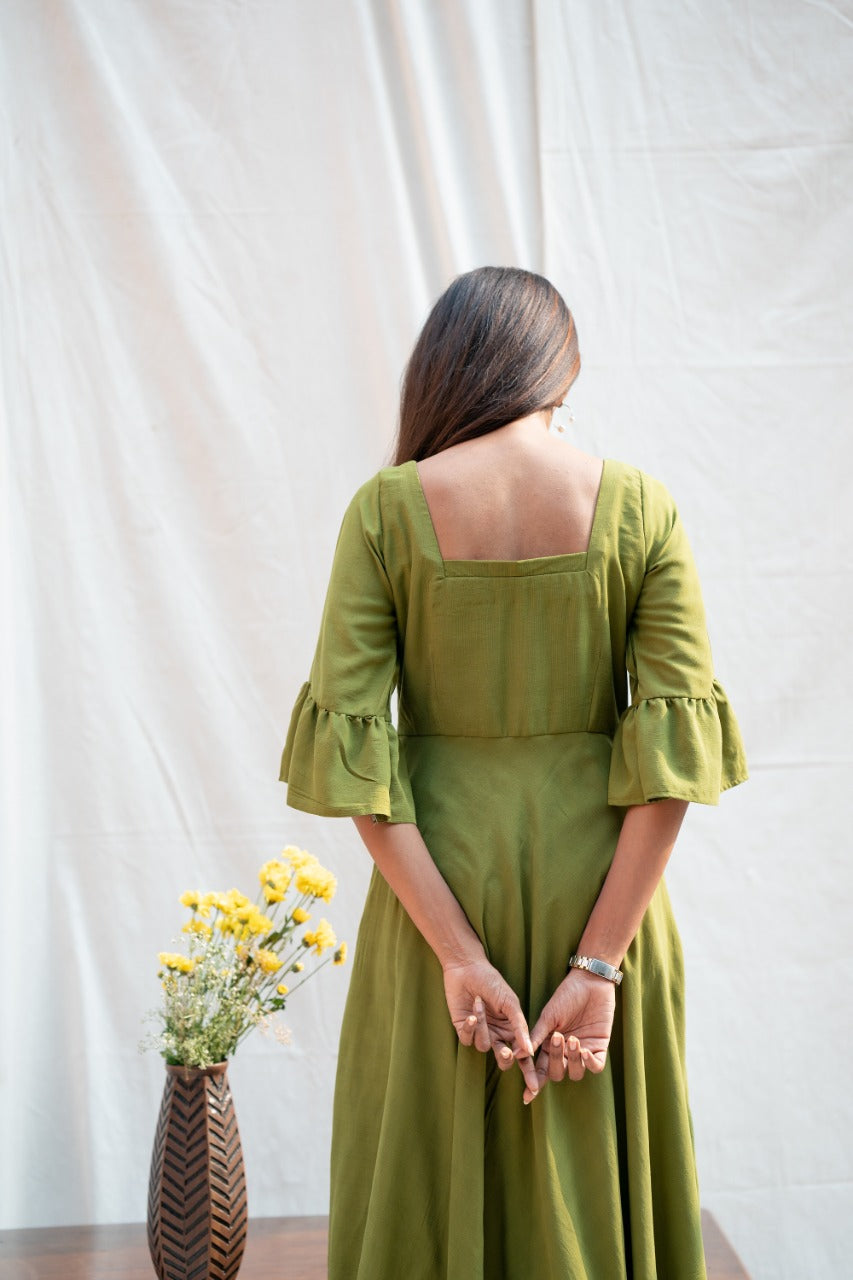 Jane - Kiwi Green | Radhey's Couture