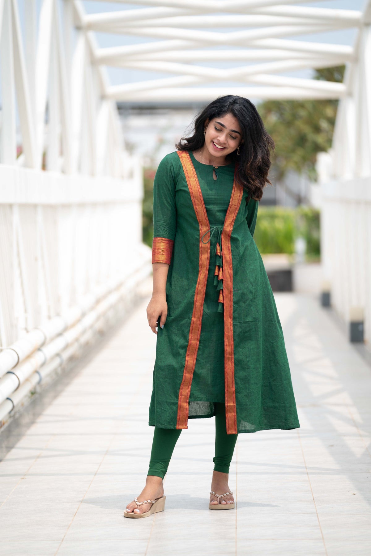 Kanchana Green Kurti Dress