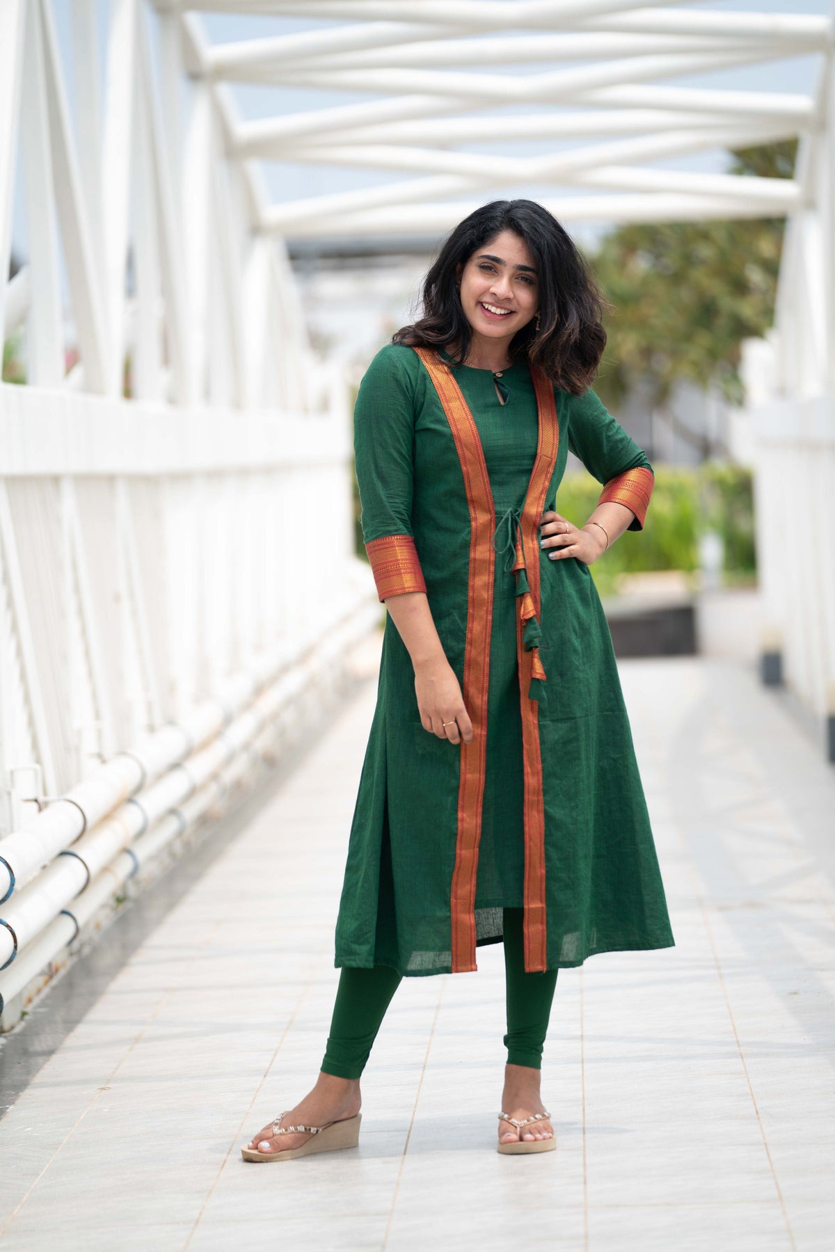 Kanchana Green Kurti Dress