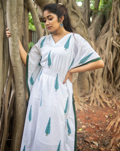 Jaan (long)- A Kaftan in the softest of Jaipur cotton